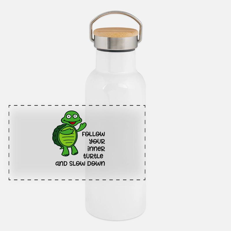 langsam Panorama Thermosflasche mit Bambusdeckel