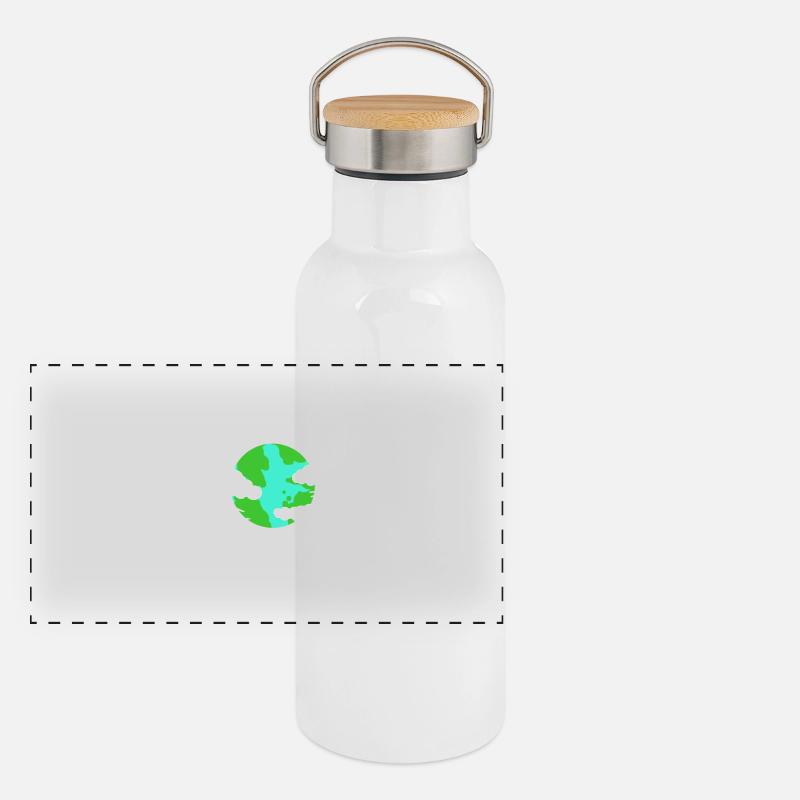 Cadeau de graduation de professeur de rotation de la terre enseignant Gourde isotherme avec bouchon en bambou