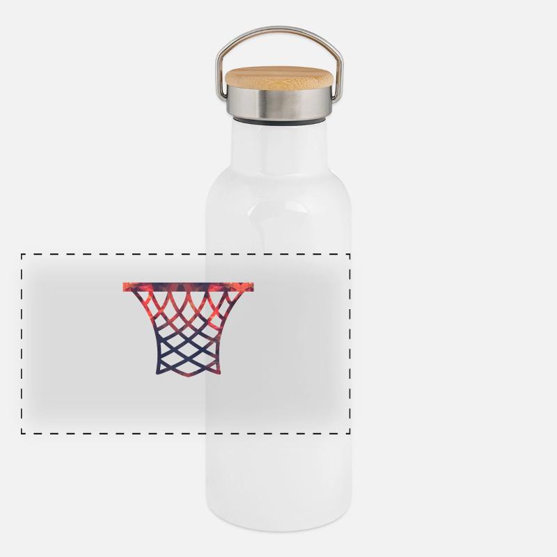Panier de basket / basketball Gourde isotherme avec bouchon en bambou