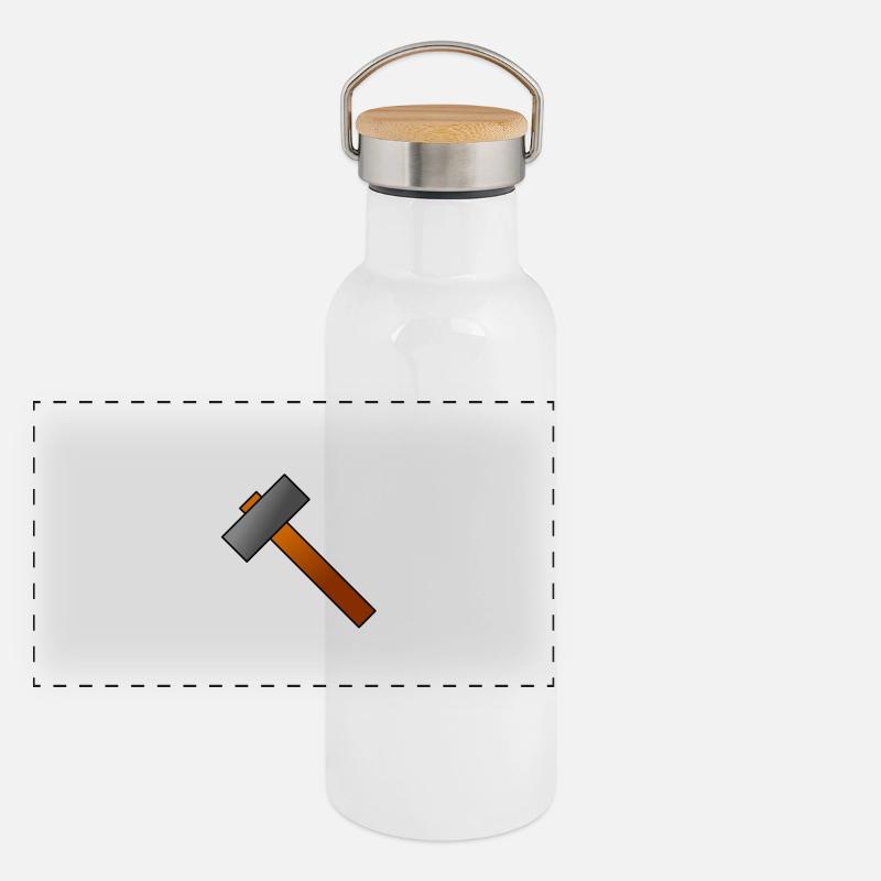Craftsman hammer Panoramic Thermal Bottle with Bamboo Lid