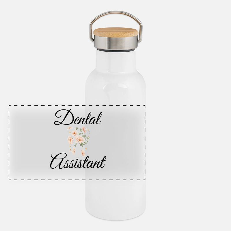 Dental Assistant Panoramic Thermal Bottle with Bamboo Lid