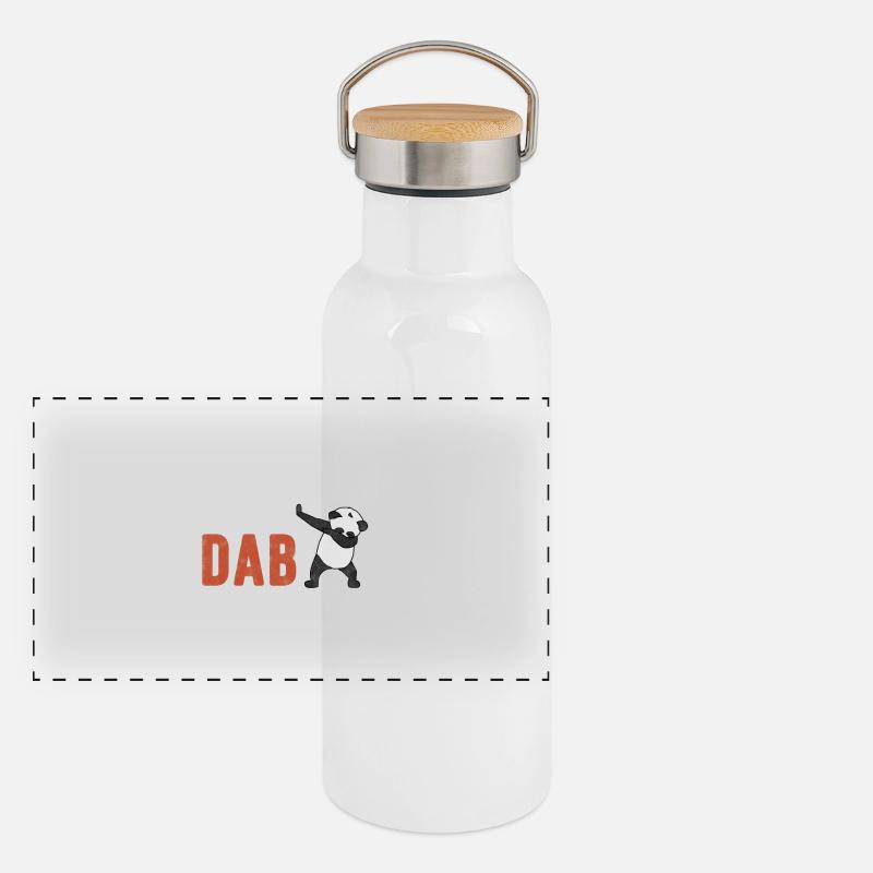 Eating Sleep Dabbing Repeat Gift Panoramic Thermal Bottle with Bamboo Lid