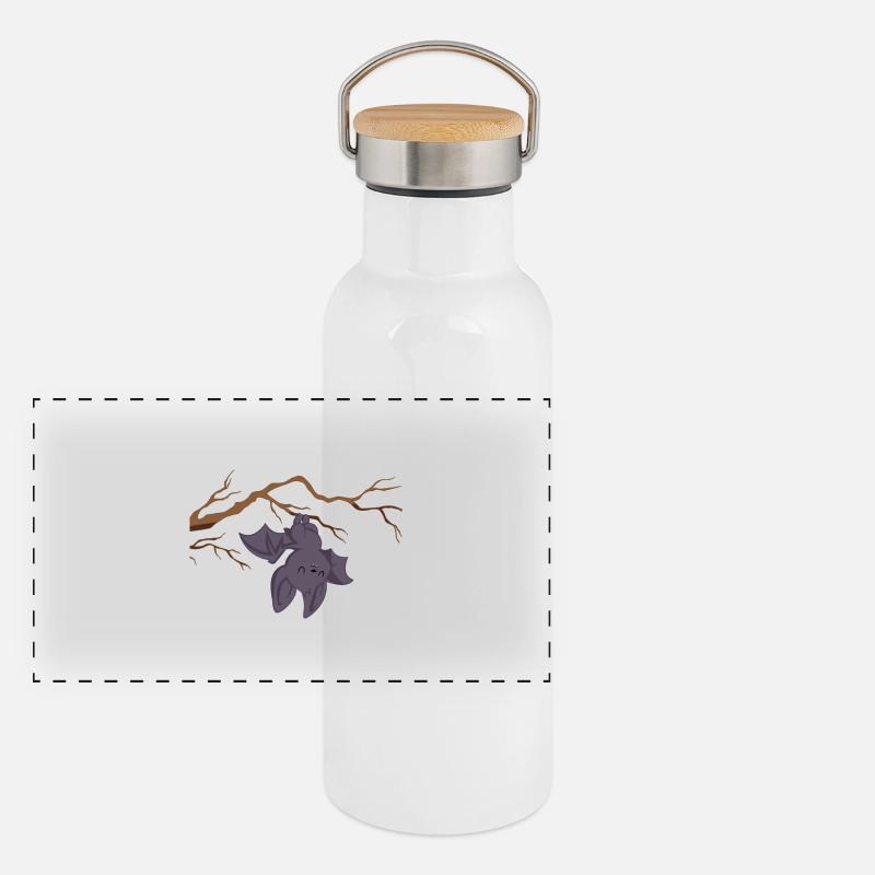Bat - Bat T-Shirt - Loafers Panoramic Thermal Bottle with Bamboo Lid