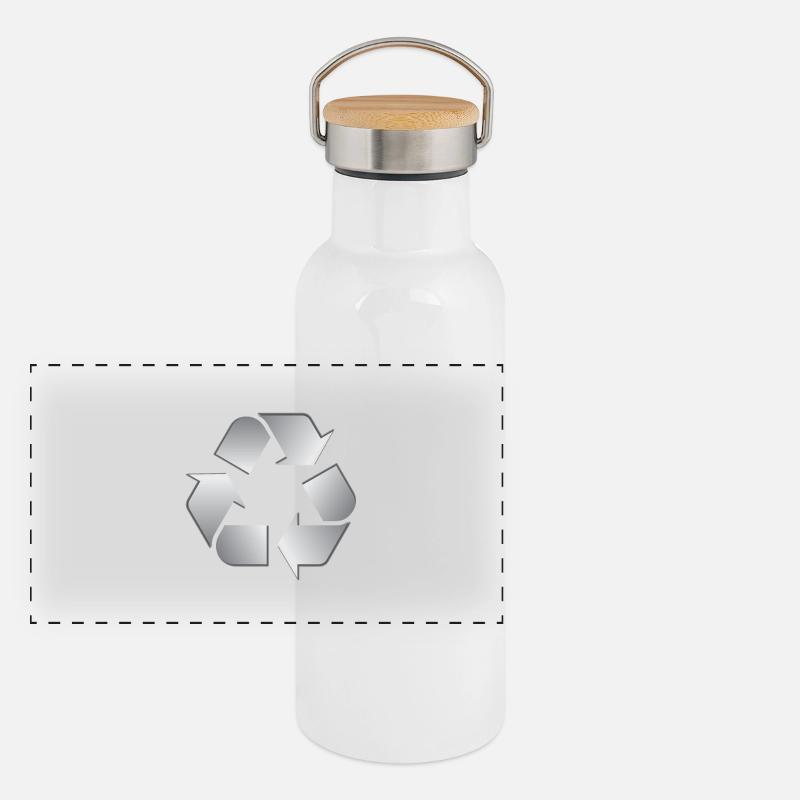 recycling Panoramic Thermal Bottle with Bamboo Lid