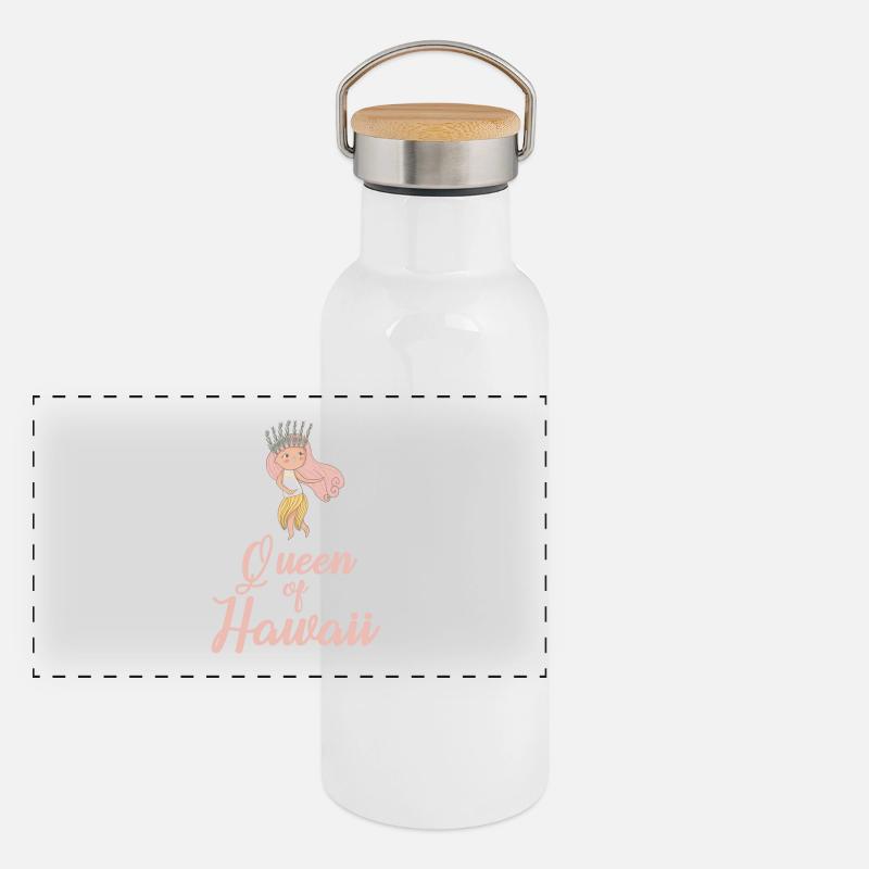 Hawaii Queen Panoramic Thermal Bottle with Bamboo Lid