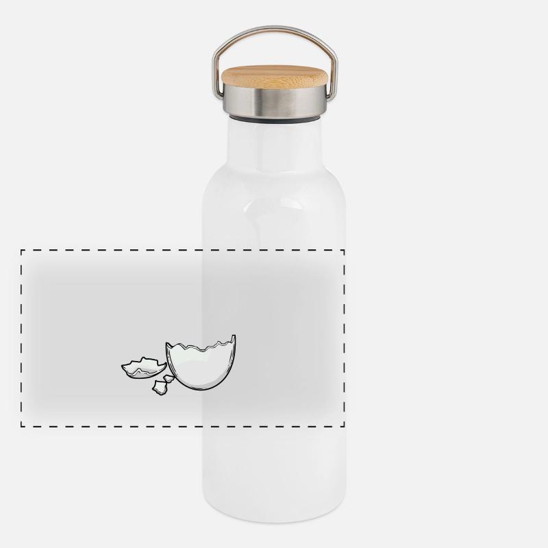 oeufs oeufs éclosion bébé naissance Enceinte Gourde isotherme avec bouchon en bambou