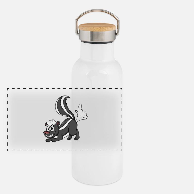 skunk Panoramic Thermal Bottle with Bamboo Lid
