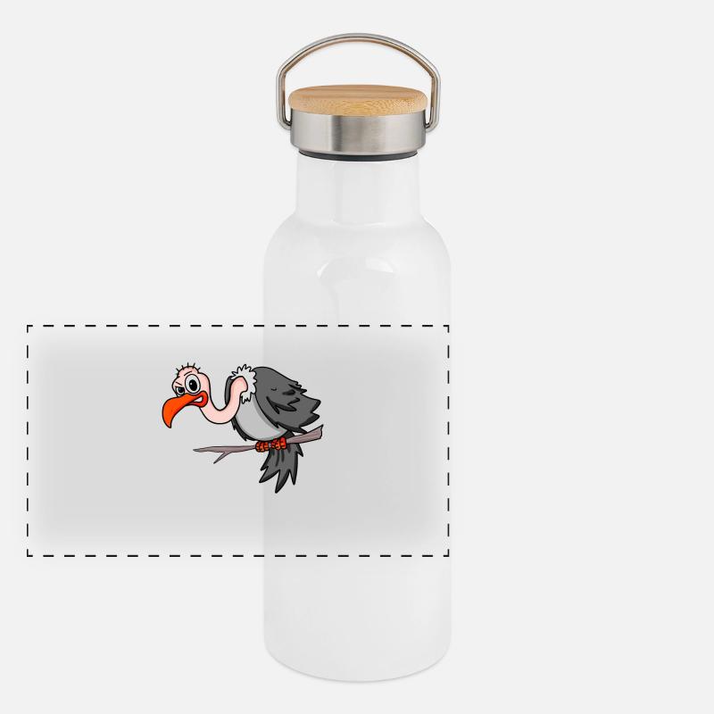 vautour Gourde isotherme avec bouchon en bambou