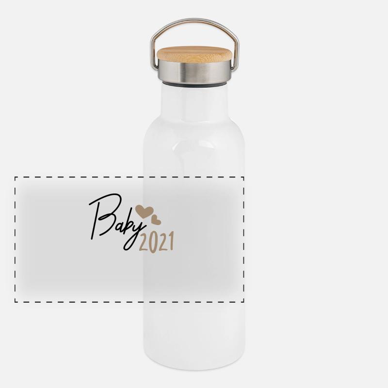 Bébé 2021 Gourde isotherme avec bouchon en bambou