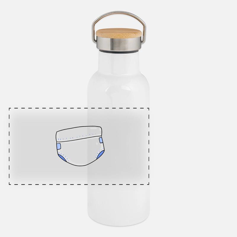 Baby diapers Panoramic Thermal Bottle with Bamboo Lid