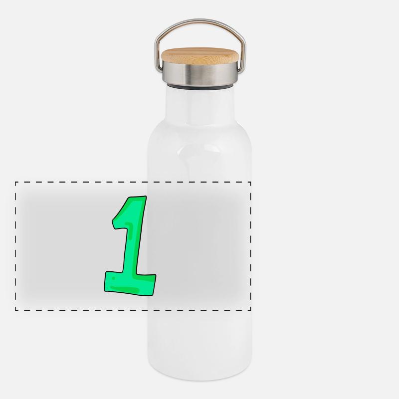 1 Panorama Thermosflasche mit Bambusdeckel