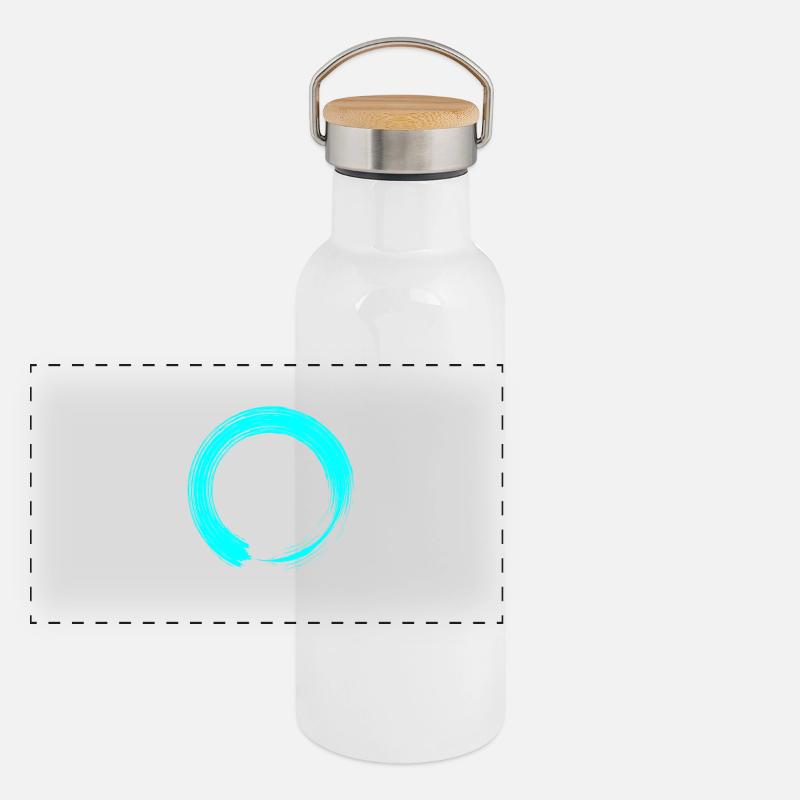 circle Panoramic Thermal Bottle with Bamboo Lid