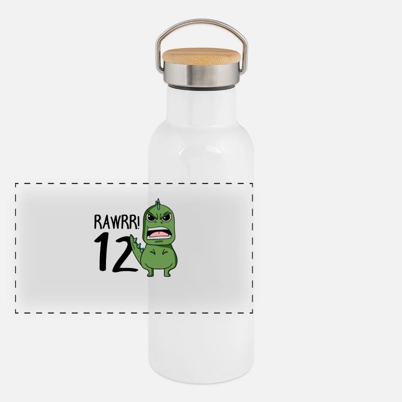 12e anniversaire - 12 ans - J’ai 12 ans Gourde isotherme avec bouchon en bambou