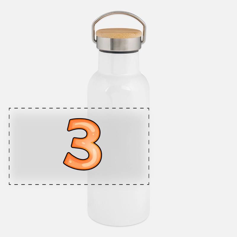 Number 3 Panoramic Thermal Bottle with Bamboo Lid