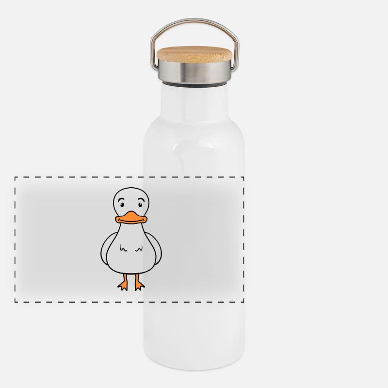 Duck Panoramic Thermal Bottle with Bamboo Lid
