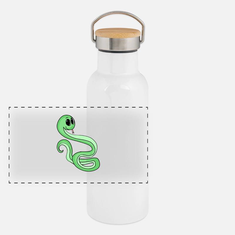 Snake Panoramic Thermal Bottle with Bamboo Lid