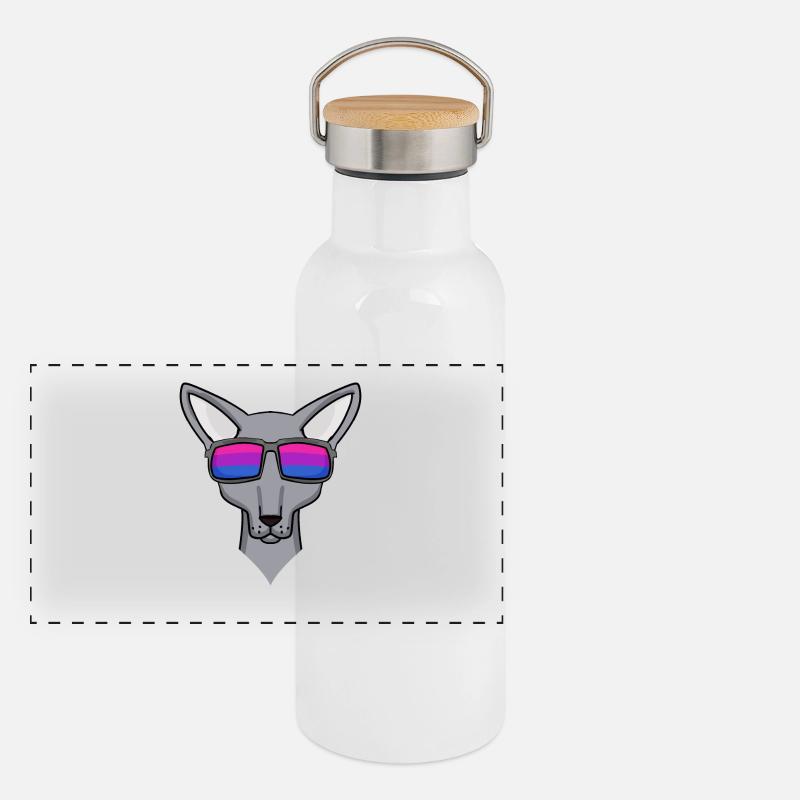 Cadeau bisexuel Sphynx Cat Gourde isotherme avec bouchon en bambou