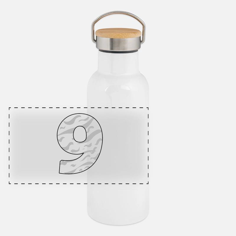 NEUN - 9 Panorama Thermosflasche mit Bambusdeckel