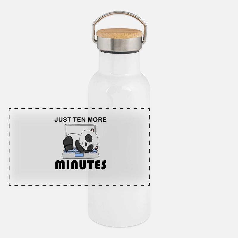 Only ten minutes left Panoramic Thermal Bottle with Bamboo Lid