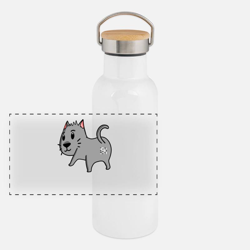 Cul de chat - Cul de chat Gourde isotherme avec bouchon en bambou