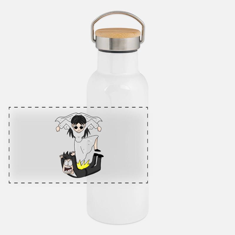 Marriage Meme Funny Panoramic Thermal Bottle with Bamboo Lid