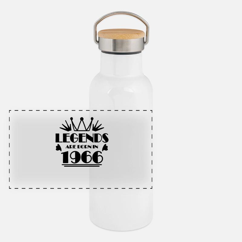 1966 - Born 1966 Panoramic Thermal Bottle with Bamboo Lid