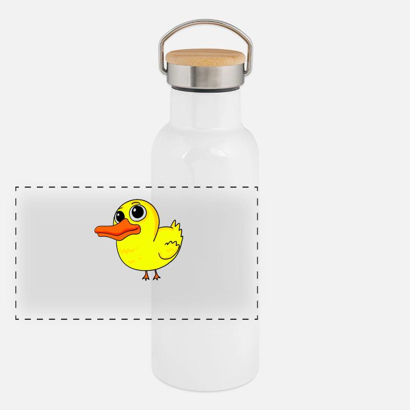 Canard Gourde isotherme avec bouchon en bambou
