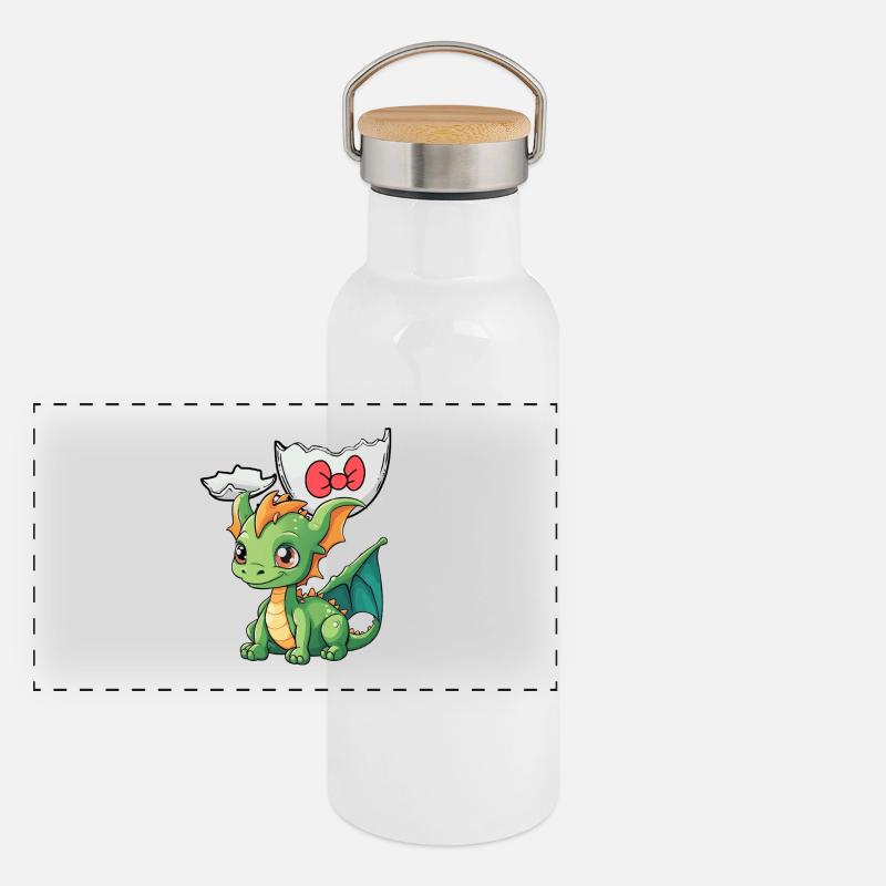 Baby Dragon Dragon Egg Eggshell Hatch Child Panoramic Thermal Bottle with Bamboo Lid