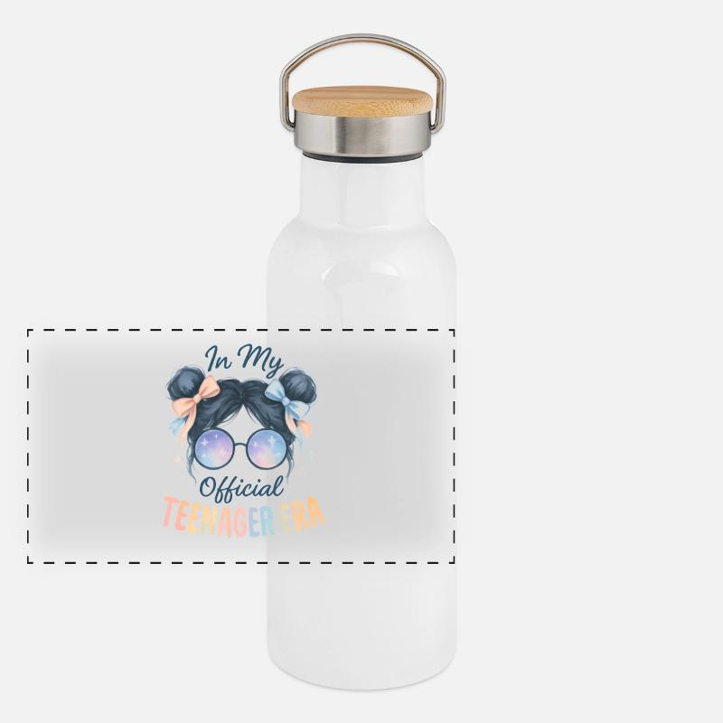 13. Geburtstag Mädchen Geschenkidee Teenager Panorama Thermosflasche mit Bambusdeckel