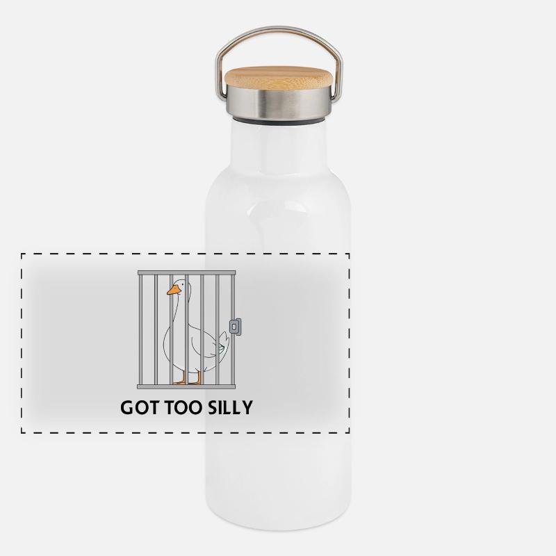 Goose – Got Too Silly Panoramic Thermal Bottle with Bamboo Lid