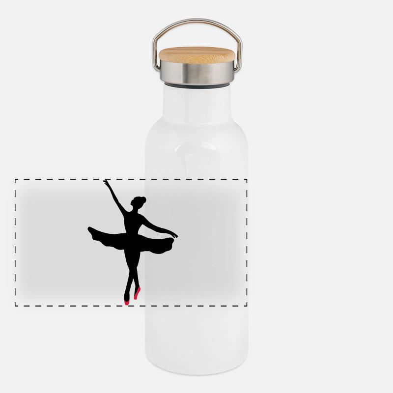 Danseuse de ballet Gourde isotherme avec bouchon en bambou