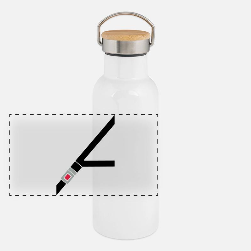 Panorama Thermosflasche mit Bambusdeckel