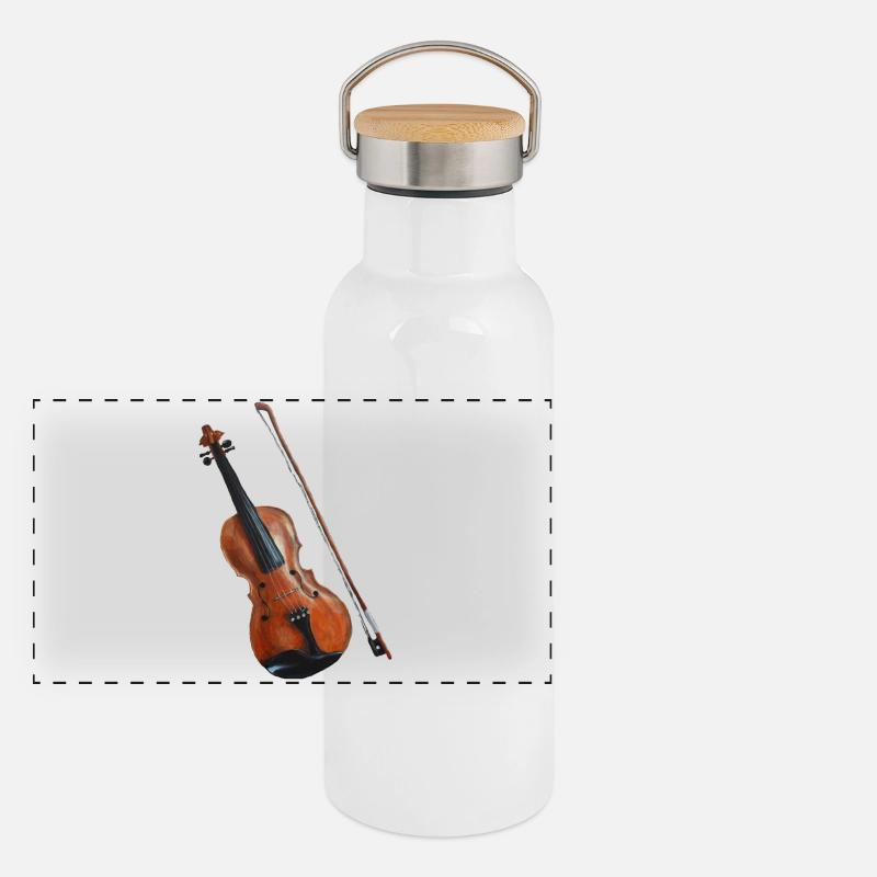 Fiddle Panoramic Thermal Bottle with Bamboo Lid