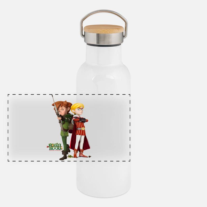 Robin des Bois Voleur par Sherwood Prince John Gourde isotherme avec bouchon en bambou