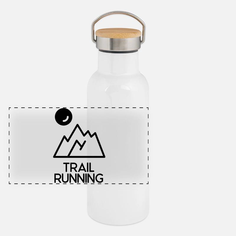 Trail Running Gourde isotherme avec bouchon en bambou