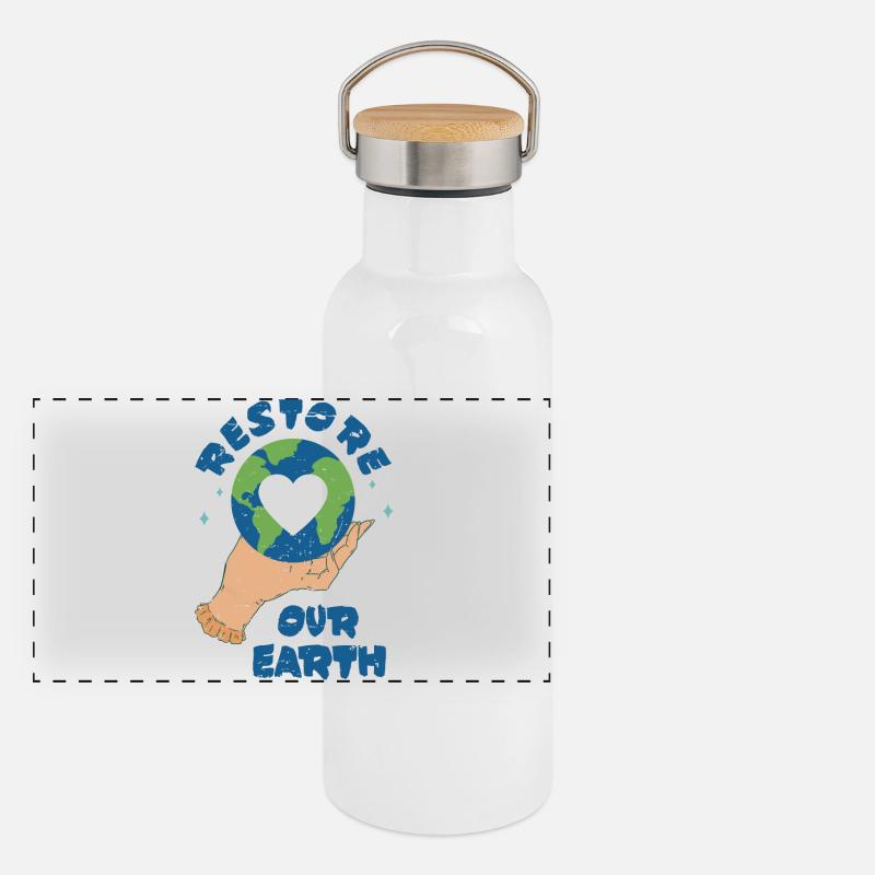 Restaurer la Terre Gourde isotherme avec bouchon en bambou