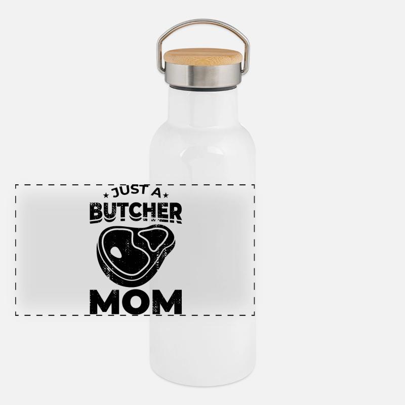 Butcher Mom Panoramic Thermal Bottle with Bamboo Lid