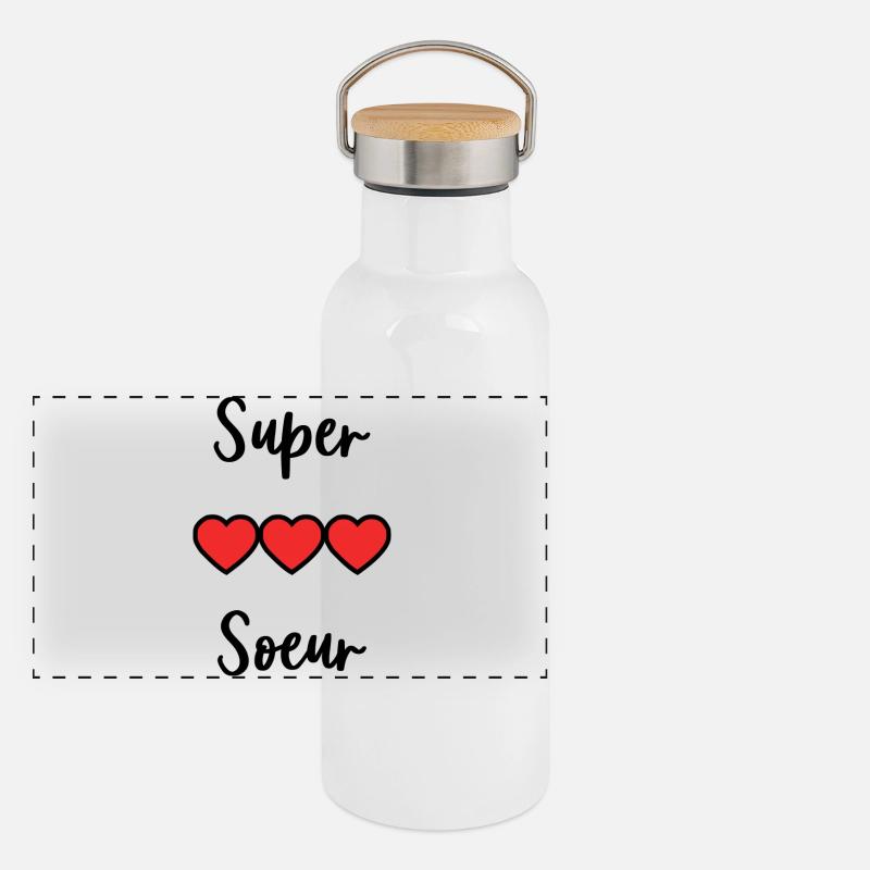 SUPER SISTER Panoramic Thermal Bottle with Bamboo Lid