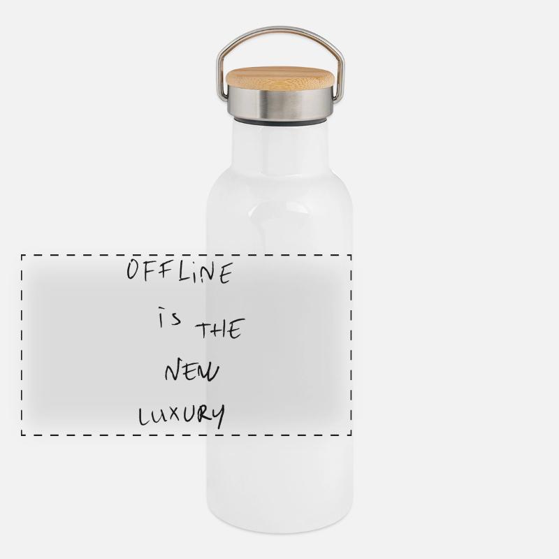 Hors-ligne Gourde isotherme avec bouchon en bambou