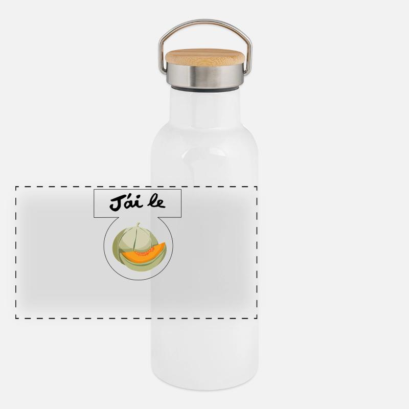 J'ai le melon Gourde isotherme avec bouchon en bambou
