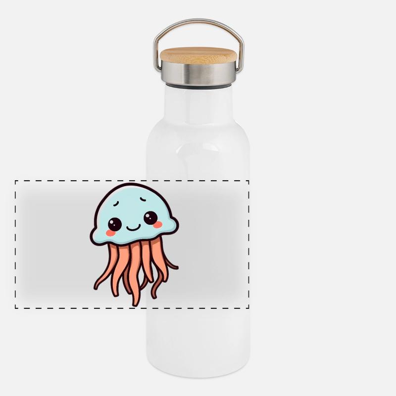 Jellyfish Panoramic Thermal Bottle with Bamboo Lid