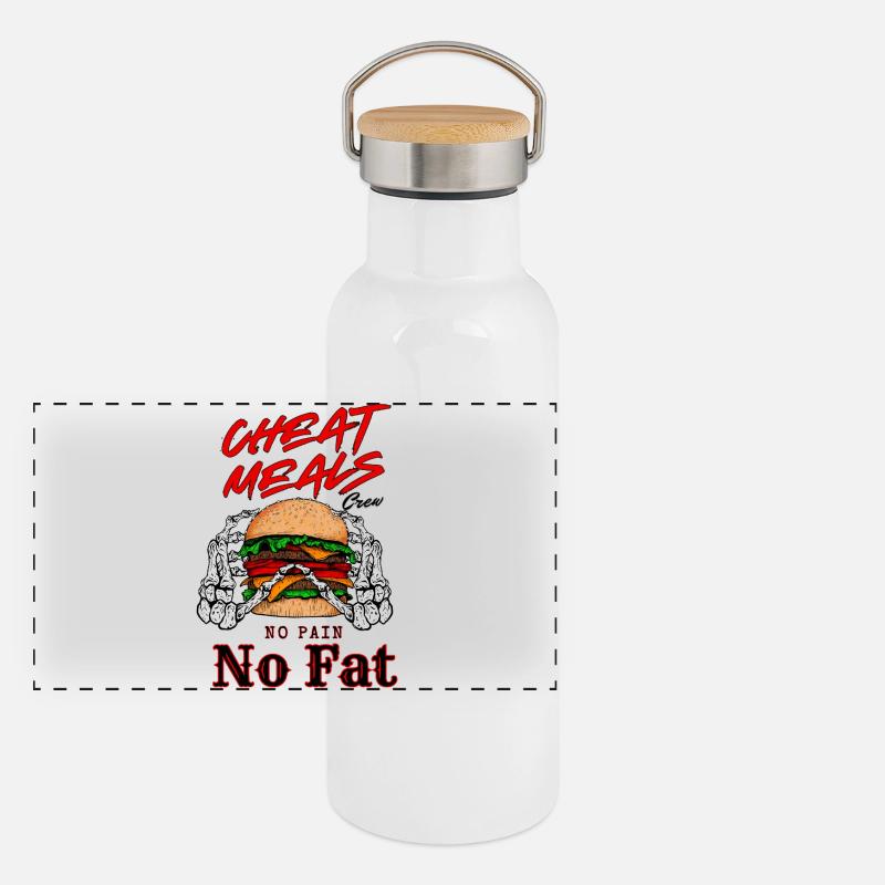 Cheat Meal Edition Panoramic Thermal Bottle with Bamboo Lid