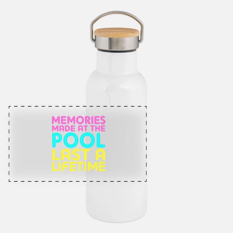Pool Party Panoramic Thermal Bottle with Bamboo Lid