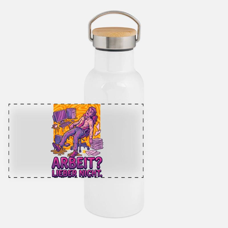 Work? Rather not Panoramic Thermal Bottle with Bamboo Lid