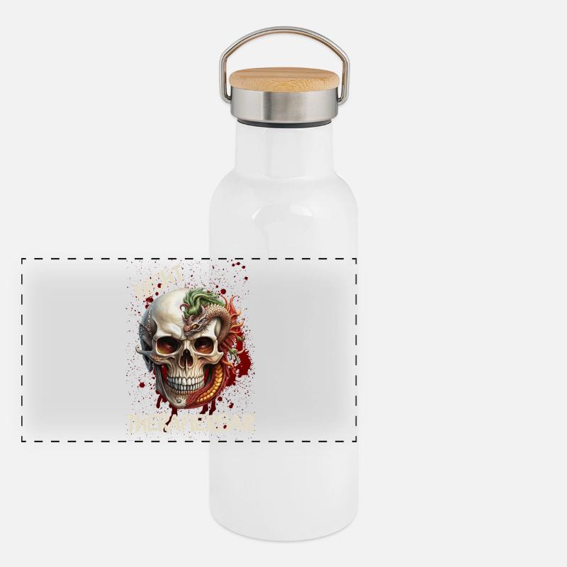 Panorama Thermosflasche mit Bambusdeckel