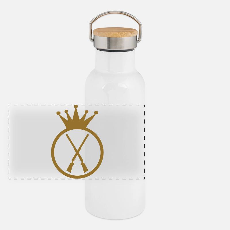Panorama Thermosflasche mit Bambusdeckel