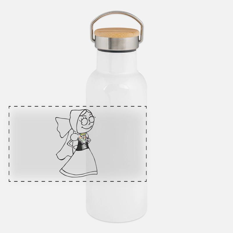 SERBSKA HANKA - kontur - Panorama Thermosflasche mit Bambusdeckel