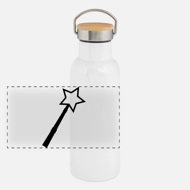 Magic wand Panoramic Thermal Bottle with Bamboo Lid