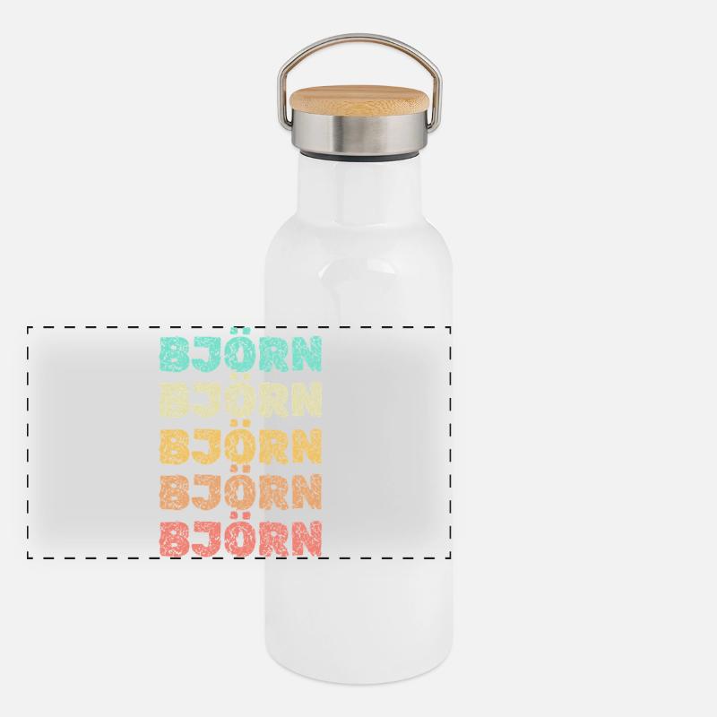 Gift for Bjoern Panoramic Thermal Bottle with Bamboo Lid