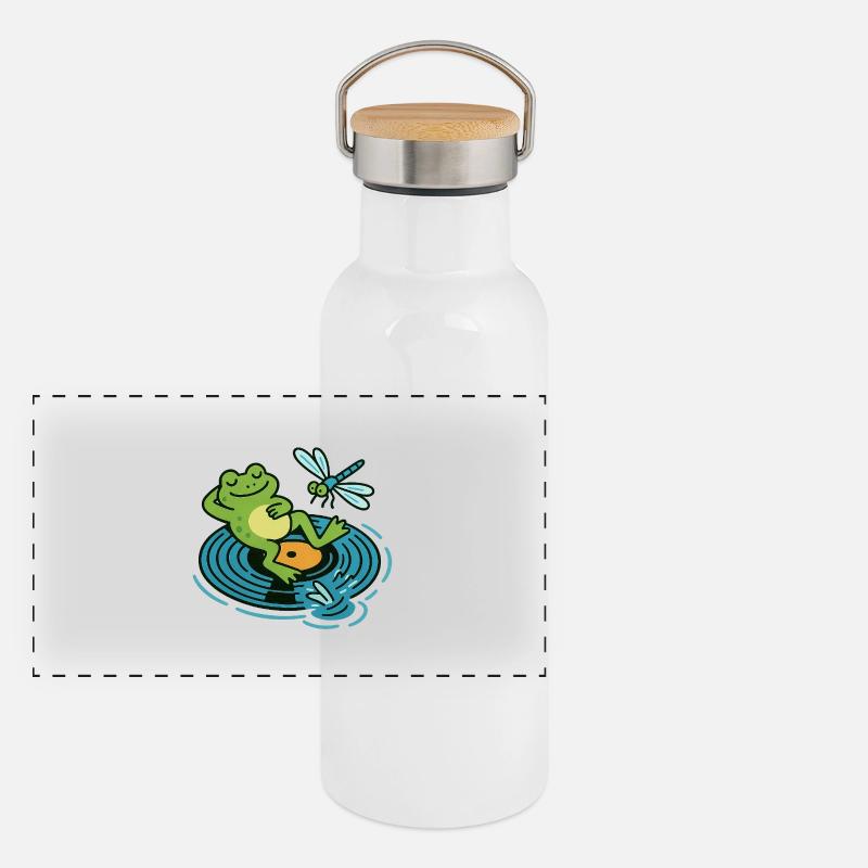 Groove & Lily Panorama Thermosflasche mit Bambusdeckel
